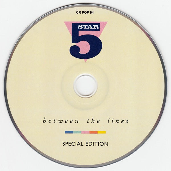 Image of Label Cover of CD - EX/EX - FIVE STAR, Between The Lines (Cherry Pop; CR POP 94, UK 2012 Reissue), ,  - 2016196C