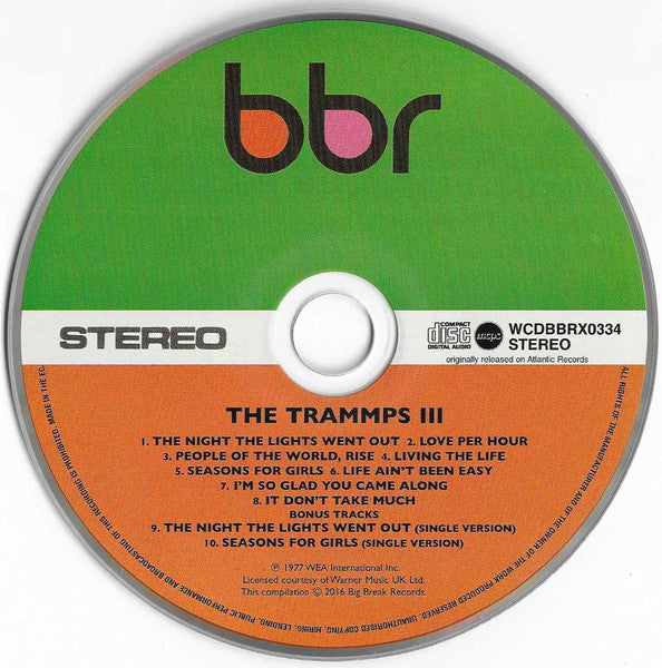 Image of Label Cover of CD - EX/EX - THE TRAMMPS, The Trammps III (Big Break Records; WCDBBRX 0334, Europe 2016, Super Jewel case), ,  - 2036074E