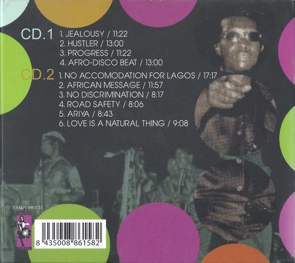 Image of Back Cover of 2xCD - EX/EX - TONY ALLEN PLAYS WITH AFRIKA 70 AND THE AFRO MESSENGERS, Afro Disco Beat (Vampi Soul; VAMPI 090 CD, Spain 2007), ,  - 2016154C