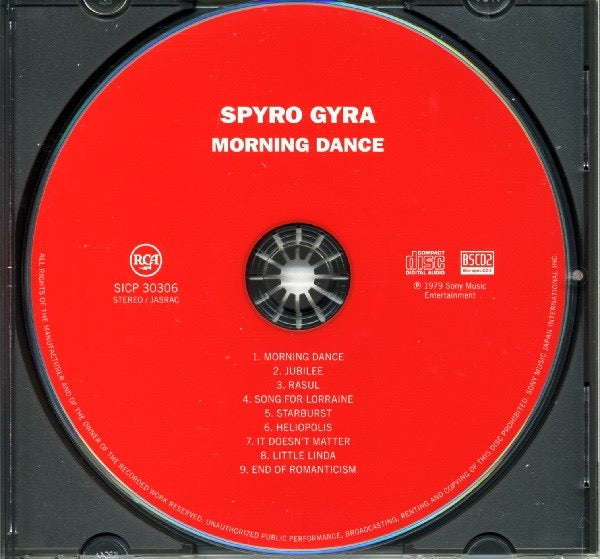 Image of Label Cover of CD - EX/EX - SPYRO GYRA, Morning Dance (RCA; SICP 30306, Japan 2013 Reissue, With Obi), SEALED,  - 2016156C