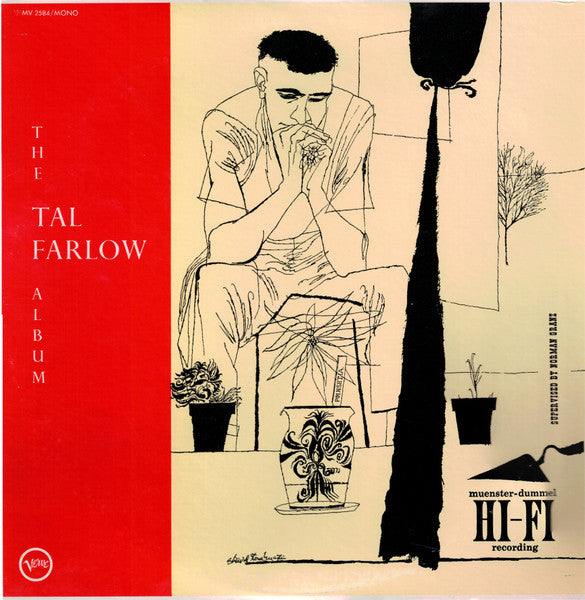 Image of Front Cover of LP - G+/VG - TAL FARLOW, The Tal Farlow Album (Verve Records; MV 2584, Japan 1976 Reissue), Partial seam splits at top and bottom of sleeve. Ringwear, bumped corner, discolouration. Light marks and scuffs on the record - nothing serious.,  - 2026071E