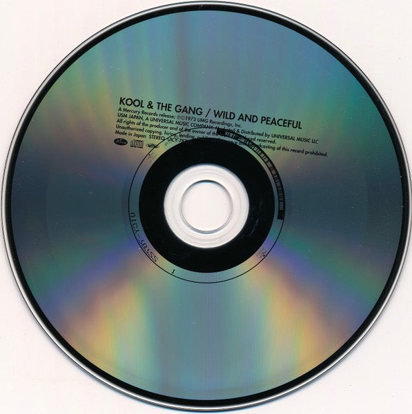 Image of Label Cover of CD - M/M - KOOL & THE GANG, Wild And Peaceful (Mercury; UICY-78722, Japan 2018 Reissue, Jewel Case), Still SEALED In Stickered Shrinkwrap,  - 2036080E
