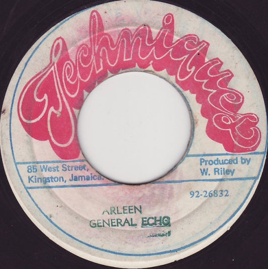 Image of Front Cover of 7" - /VG - GENERAL ECHO, Arleen (Techniques; WR 8057, Jamaica 1980), Light pressing marks.,  - 2056094S
