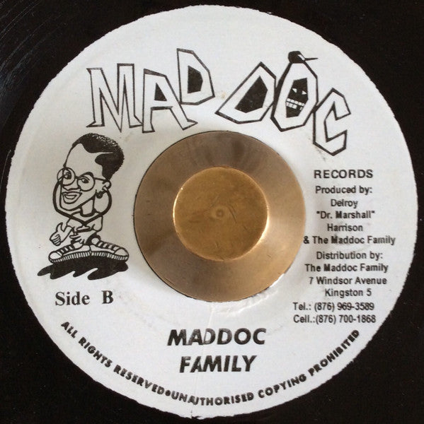 Image of Back Cover of 7" - /VG - GARNET SILK, Hard Nut To Crack (Mad Doc Records; none, Jamaica ), Light marks. WOL.,  - 2056093S