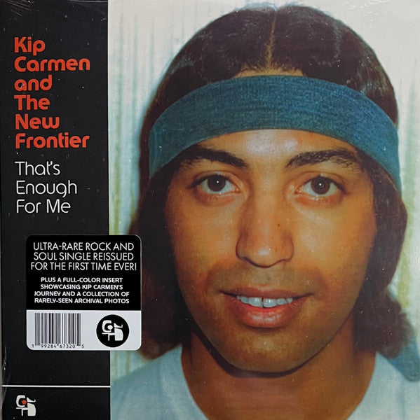Image of Front Cover of 7" - EX/EX - KIP CARMEN & THE NEW FRONTIER, That's Enough For Me / Loving In The Morning (Continued Sound; CS0003, US 2025 Reissue), ,  - 2056089S