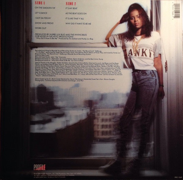 Image of Back Cover of LP - VG+/VG - SWEET TEE, It's Tee Time (Profile Records; PRO-1269, US 1988), Still In Stickered Shrinkwrap,  - 2016281C
