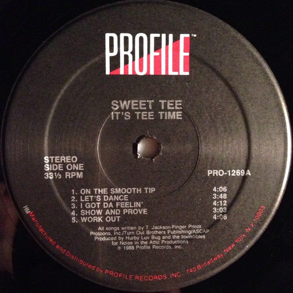 Image of Label Cover of LP - VG+/VG - SWEET TEE, It's Tee Time (Profile Records; PRO-1269, US 1988), Still In Stickered Shrinkwrap,  - 2016281C