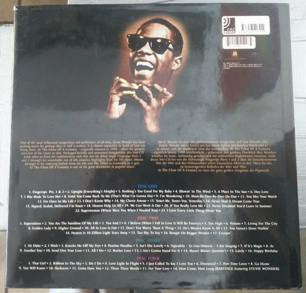 Image of Back Cover of 4xCD - VG/VG+ - STEVIE WONDER, At The Close Of A Century (Motown; 06024 9841227 5, Germany 2006 Reissue, Book Sleeve), Company Inner,  - 2056146S