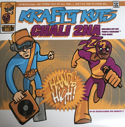 Image of Front Cover of 7" - EX/EX - KRAFTY KUTS & CHALI 2NA, Hands High (Random Rap Records; RR-009, UK 2017), ,  - 2056105S