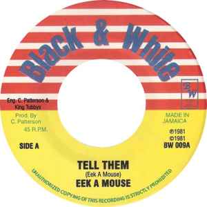 Image of Front Cover of 7" - /EX - EEK A MOUSE, Tell Them (Black & White; BW 009, US ), ,  - 2056155S