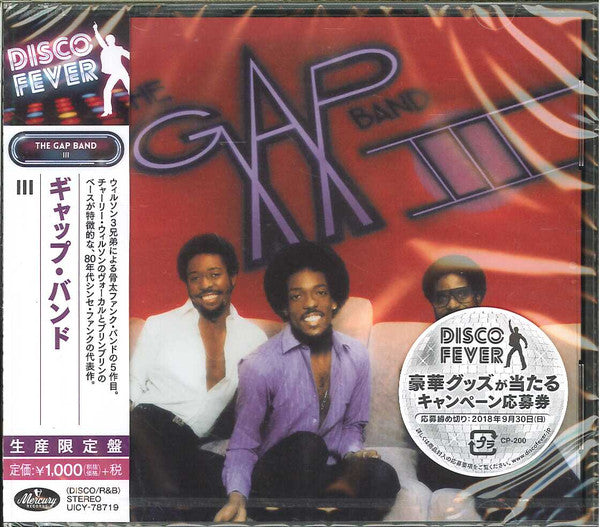 Image of Front Cover of CD - EX/M - THE GAP BAND, Gap Band III (Mercury; UICY-78719, Japan 2018 Reissue), ,  - 2056207S