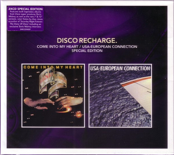 Image of Front Cover of 2xCD - VG+/EX - USA-EUROPEAN CONNECTION, Come Into My Heart / USA-European Connection (Harmless; DRCCDX007, UK 2012), ,  - 2056210S