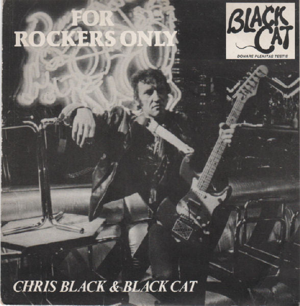 Image of Front Cover of 7" - VG/VG - CHRIS BLACK (5) & BLACK CAT, For Rockers Only (Persuasion Records; MONSTER 1, UK 1980s, Picture Sleeve), Strong VG Throughout ,  - 2016256C