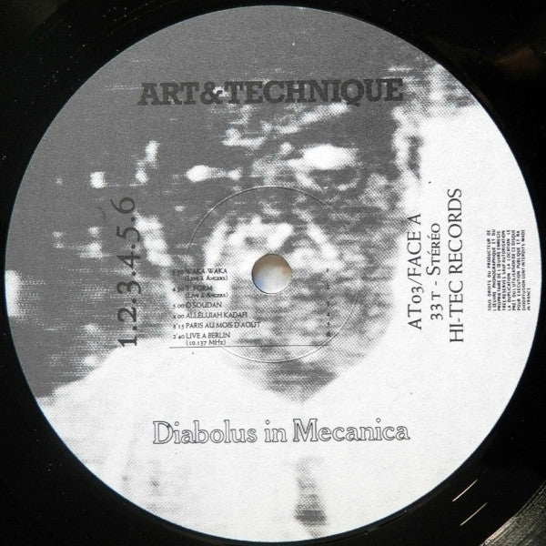 Image of Label Cover of LP - VG+/VG+ - ART & TECHNIQUE, Diabolus In Mecanica (Hi-Tec Records; AT 03, France 1982, Laminated Sleeve, No Insert), Strong VG+,  - 2026198E