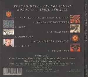 Image of Back Cover of CD - VG+/VG+ - COIL, Live Three (Threshold House; LOCI CD 20, UK 2003, Digipak), ,  - 2036117E