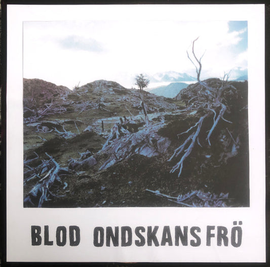 Image of Front Cover of LP - EX/EX - BLOD, Ondskans Fr  (Not On Label (Blod Self-relea; none, Sweden 2023, Pasted Prints On Plain Sleeve), ,  - 2026182E