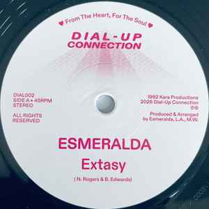 Image of Label Cover of 7" - EX/EX - ESMERALDA, All My   4 U (Dial-Up Connection; DIAL002, Canada 2026, Picture sleeve), , A - ExtasyB - Friends - 2026108E
