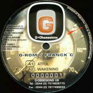 Image of Front Cover of 12" - /G+ - G-ROM & FRANCK C., Attol (G-Obsessions; GROM 001, UK 2000), Light marks across both sides, with some slightly heavier ones on the B.,  - 2046152S
