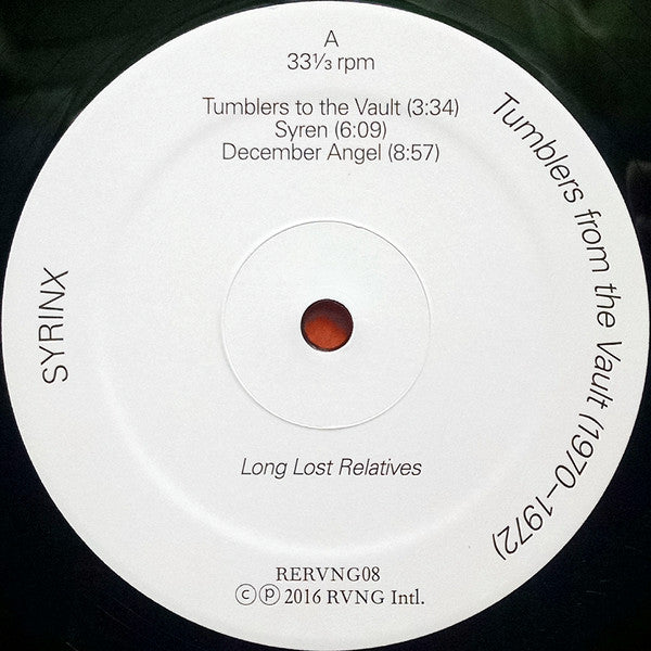 Image of Label Cover of 3xLP - VG+/VG - SYRINX, Tumblers From The Vault (1970-1972) (Rvng Intl. ; RERVNG08, US 2016, 3 Inners & Booket), ,  - 4226162E
