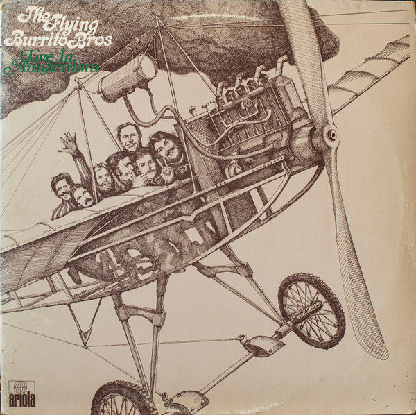 Image of Front Cover of LP - VG/VG - THE FLYING BURRITO BROS, Live In Amsterdam (Ariola; 86 439 XCT, Netherlands 1973 Reissue, Gatefold), Sticker ghost. Light wear all around.,  - 2046157S