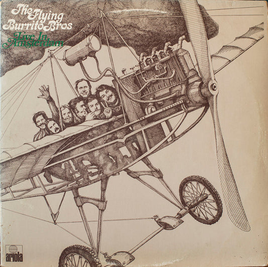 Image of Front Cover of LP - VG/VG - THE FLYING BURRITO BROS, Live In Amsterdam (Ariola; 86 439 XCT, Netherlands 1973 Reissue, Gatefold), Sticker ghost. Light wear all around.,  - 2046157S