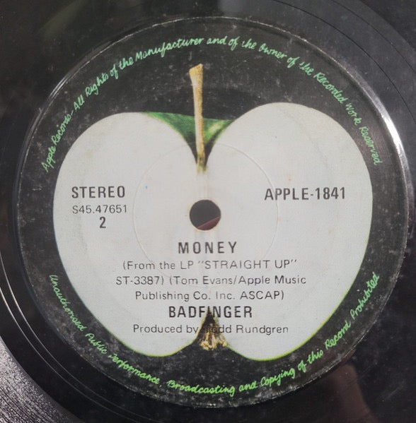 Image of Back Cover of 7" - VG/VG - BADFINGER, Day After Day (Apple Records; APPLE-1841, Singapore 1971, Textured Company Sleeve), ,  - 2016403C