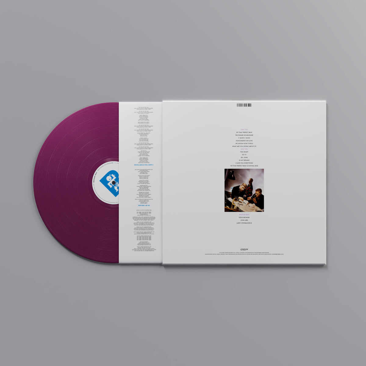 Image of Back Cover of LP - NEW/NEW - BRONSKI BEAT, Truthdare Doubledare (London Records; LMS1725750, UK 2026 Reissue, Sticker, Purple Vinyl), , Truthdare Doubledare marked a significant change in the direction of synth-pop trio Bronski Beat s as a band, with vocalist Jimmy Somerville leaving and being replaced with John J n Foster. Whilst maintaining a clear voice in support of gay rights and political activism, the production gave way to a rougher and rawer style, featuring more real instruments, ever-pow