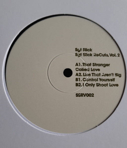 Image of Front Cover of 12" - /VG+ - SGT SLICK, Sgt Slick ReCuts Vol. 2 (Sgt Slick ReCuts; SSRV002, Australia 2024, Plain Sleeve), ,  - 2026246E