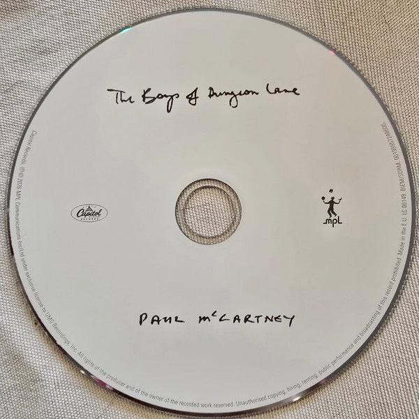 Image of Label Cover of CD - NEW/NEW - PAUL MCCARTNEY, The Boys of Dungeon Lane (EMI; 5724860, Europe 2026, Card Sleeve), , 'The Boys of Dungeon Lane' is a collection of rare and revealing glimpses into memories never-before shared, along with some newly inspired love songs, from one of the most culturally significant figures of our time. These extraordinary new songs find Paul writing with rare openness about his childhood in post-war Liverpool, the resilience of his parents, and early adventures shared wi