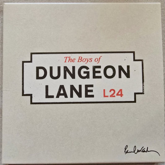 Image of Front Cover of CD - NEW/NEW - PAUL MCCARTNEY, The Boys of Dungeon Lane (EMI; 5724860, Europe 2026, Card Sleeve), , 'The Boys of Dungeon Lane' is a collection of rare and revealing glimpses into memories never-before shared, along with some newly inspired love songs, from one of the most culturally significant figures of our time. These extraordinary new songs find Paul writing with rare openness about his childhood in post-war Liverpool, the resilience of his parents, and early adventures shared wi