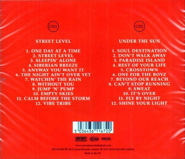 Image of Back Cover of 2xCD - VG+/VG+ - SHAKATAK, Street Level / Under The Sun (Secret Records; SECDD200, Europe 2018 Reissue, Double CD Case), Nice copy showing minimal sign of use.,  - 2016478C