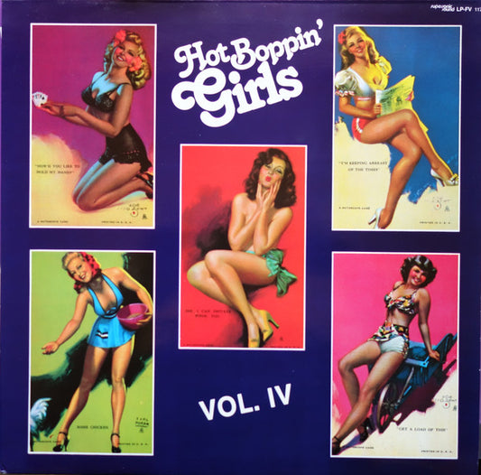 Image of Front Cover of LP - VG/VG+ - VARIOUS, Hot Boppin' Girls, Vol. IV (Supersonic Sound; LPFV1172, US 1986), ,  - 2046220S