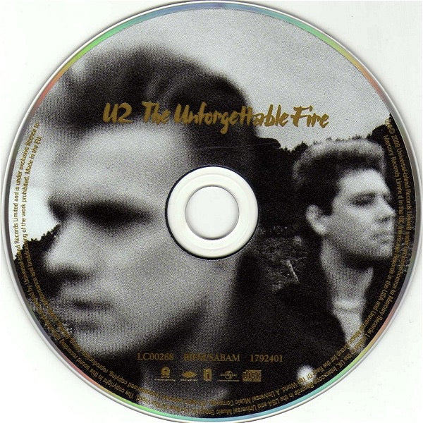 Image of Label Cover of 2xCD - VG+/VG+ - U2, The Unforgettable Fire (Island Records; 2701403, UK & Europe 2009 Reissue, Book Sleeve In Hard Slipcase), ,  - 2016415C