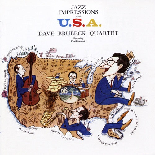 Image of Front Cover of CD - VG+/VG+ - THE DAVE BRUBECK QUARTET, Jazz Impressions Of The U.S.A. (Phoenix Records ; 131573, US 2013 Reissue, Jewel Case), ,  - 2016420C