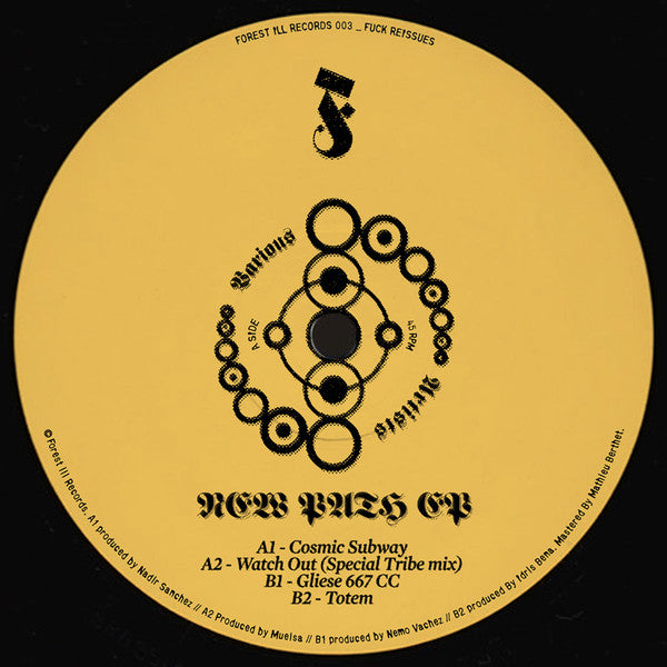 Image of Front Cover of 12" EP - /VG - VARIOUS, New Path EP (Forest ill Records; FIR003, France 2019), , A1	Nadir Sanchez Cosmic SubwayA2	Muelsa Watch Out (Special Tribe Mix)B1	Nemo Vachez Gliese 667 CCB2	Idris Bena Totem - 2016515C