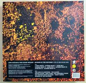 Image of Back Cover of LP - VG+/VG+ - KING GIZZARD AND THE LIZARD WIZARD, Murder Of The Universe (Live At Red Rocks 2022) (We Are Busy Bodies; WABB-161, Canada 2023, No Puzzle, Clear Sparkle Vinyl), One scrape on front of cover. ,  - 2026337E