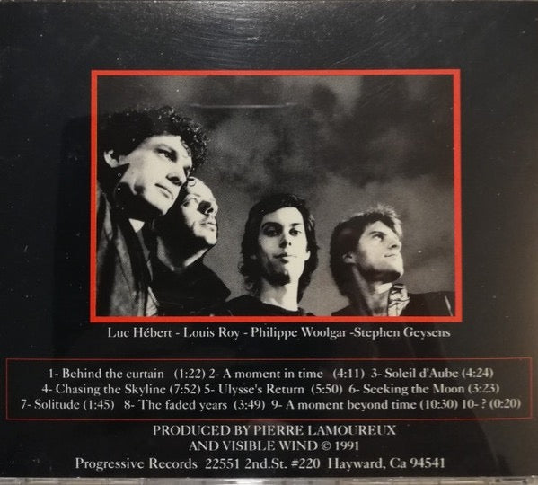 Image of Back Cover of CD - VG+/VG - VISIBLE WIND, A Moment Beyond Time (Progressive Records; PRO-002, US 1991, Jewel Case), ,  - 2016419C