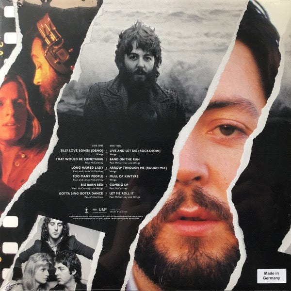 Image of Back Cover of LP - VG+/VG - PAUL MCCARTNEY, Man On The Run (Music From The Motion Picture Soundtrack) (Capitol Records; 602488235280, Worldwide 2026, Inner & Insert), Still In Opened Shrinkwrap With Hype Sticker. Sleeve Corner Creased.,  - 2116028C