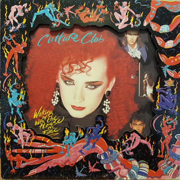 Image of Front Cover of LP - VG/VG+ - CULTURE CLUB, Waking Up With The House On Fire (Virgin; VP2330, UK 1984, Die Cut Picture Sleeve, Insert, Picture Disc), ,  - 2146009S