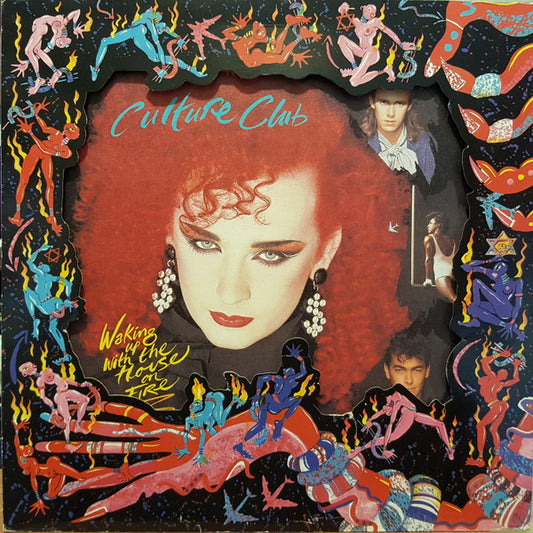 Image of Front Cover of LP - VG/VG+ - CULTURE CLUB, Waking Up With The House On Fire (Virgin; VP2330, UK 1984, Die Cut Picture Sleeve, Insert, Picture Disc), ,  - 2146009S