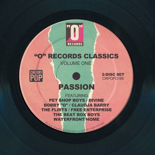 Image of Front Cover of CD - M/M - VARIOUS, "O" Records Classics Volume One: Passion (Cherry Pop; CRPOPD185, UK & Europe 2017, Super Jewel case), Sealed,  - 2136007E