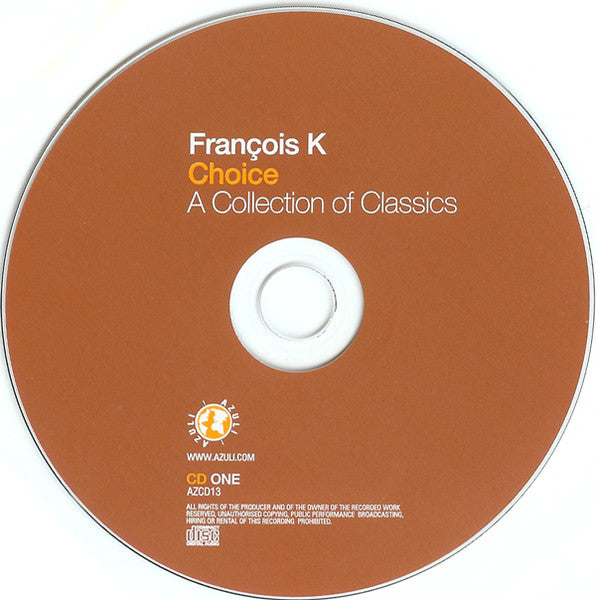 Image of Label Cover of CD - VG+/VG+ - FRAN OIS K, Choice (A Collection Of Classics) (Azuli Records ; AZCD13, UK 2002), Corner Bumps,  - 2156019S