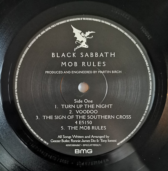 Image of Label Cover of 2xLP - VG+/VG+ - BLACK SABBATH, Mob Rules (BMG; BMGCAT785DLP, Europe 2022 Reissue, Gatefold, inc bonus LP of rarities & live versions), ,  - 2146014S