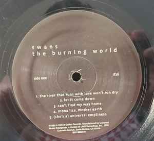 Image of Label Cover of LP - VG/VG - SWANS, The Burning World (1972; if26, US 2014 Reissue, Inner, 180 Gram Vinyl), Scuffs, seam split on inner, ring wear,  - 2146016S