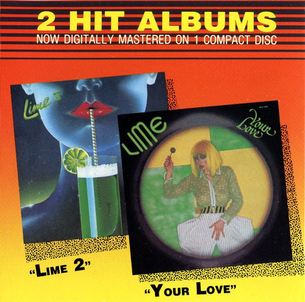 Image of Front Cover of CD - VG+/VG+ - LIME, Your Love / Lime 2 (2 Hit Albums) (Matra; MLPK-26-02, Canada 1989 Reissue, Jewel Case), Nice copy showing minimal sign of use.,  - 2116009C