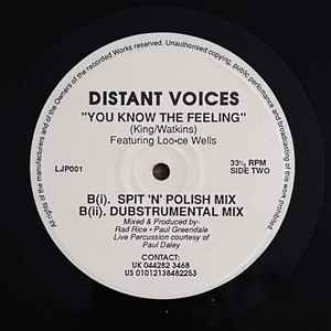 Image of Back Cover of 12" - /VG+ - DISTANT VOICES, You Know The Feeling (Distant Voices; LJP001, UK 1992), ,  - 2146063S