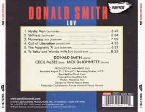 Image of Back Cover of CD - VG+/VG+ - DONALD SMITH, Luv (Candid; WNCD 79411, UK 2010, Jewel Case, Booklet), ,  - 2036087E