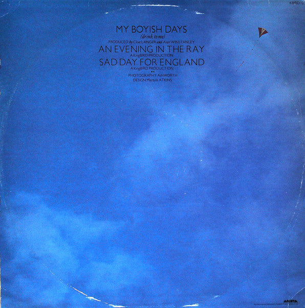 Image of Back Cover of 12" - VG/VG+ - CARE, My Boyish Days (Drink To Me) (Arista; KBIRD 121, UK 1983, Picture Sleeve, Ian Broudie), ,  - 2126036E