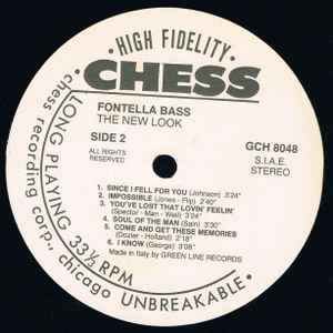 Image of Back Cover of LP - /VG+ - FONTELLA BASS, The New Look (Chess; GCH 8048, Italy 1988 Reissue, No Sleeve), No Sleeve,  - 2146066S