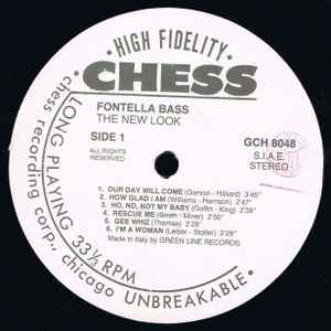 Image of Front Cover of LP - /VG+ - FONTELLA BASS, The New Look (Chess; GCH 8048, Italy 1988 Reissue, No Sleeve), No Sleeve,  - 2146066S